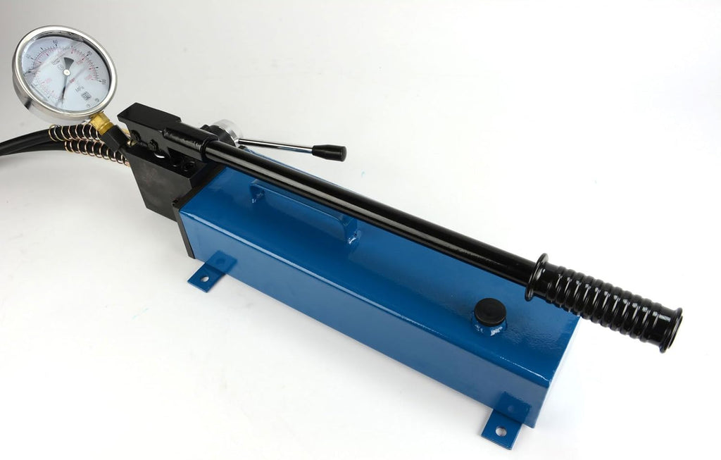 Manual Hand Hydraulic Power Pack Pump 2 Stage, Double Acting 10k psi 183 Cubic in Capacity G27451