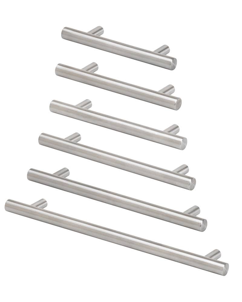 Contemporary Polished Nickel Kitchen Cabinet and Drawer Pulls C7280