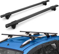 Black Adjustable Aero Aluminum Roof Rack Cross Bars S254
