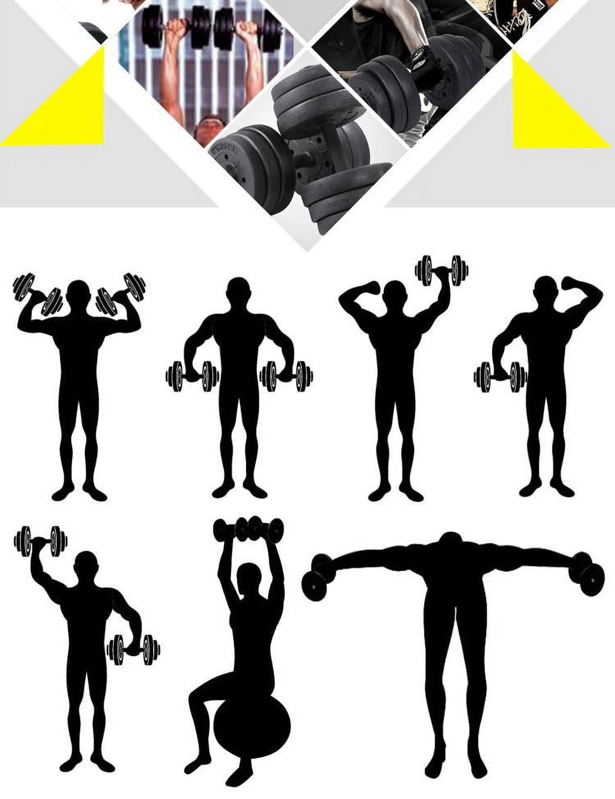 Adjustable 44 Lb Dumbbell Set Y7263