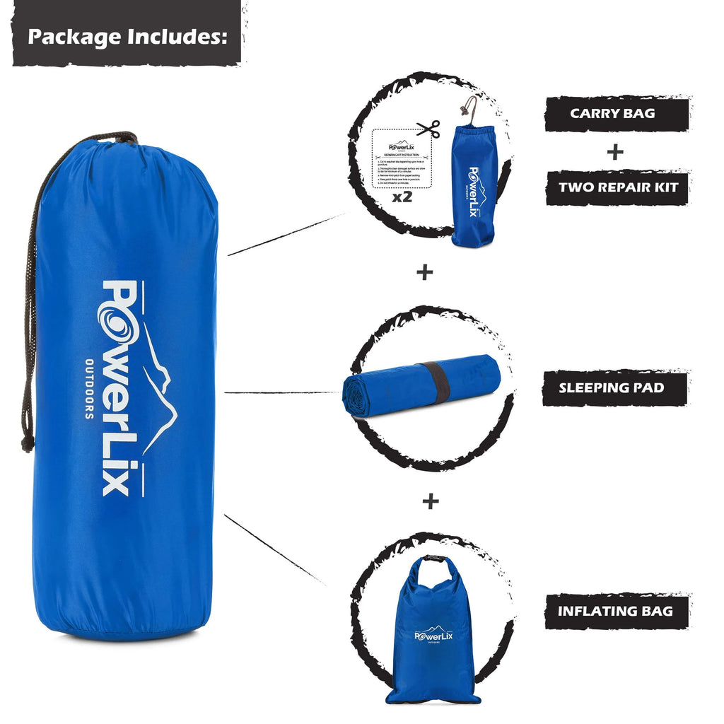 Ultralight Compact Inflatable Camping Sleeping Pad Orange R312773