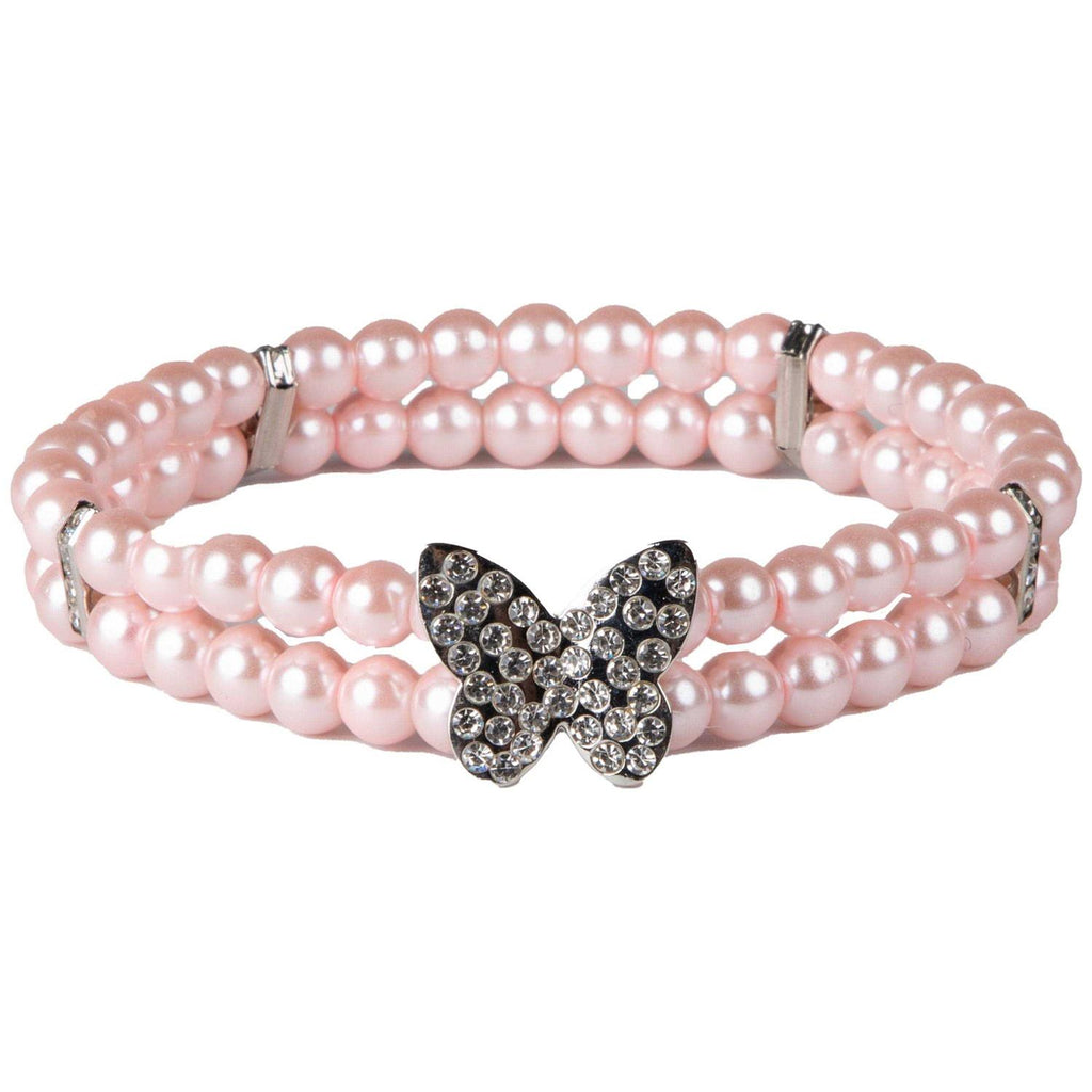 Pink Sparkling Butterfly Neck Piece E31894