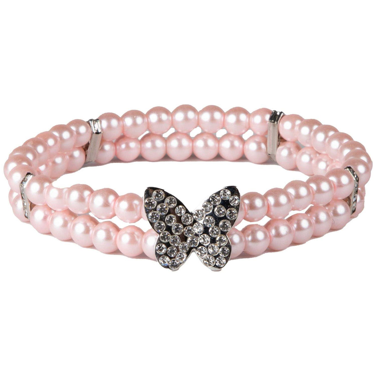 Pink Sparkling Butterfly Neck Piece E31894