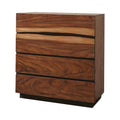 4-drawer Chest Smokey Walnut and Coffee Bean S278