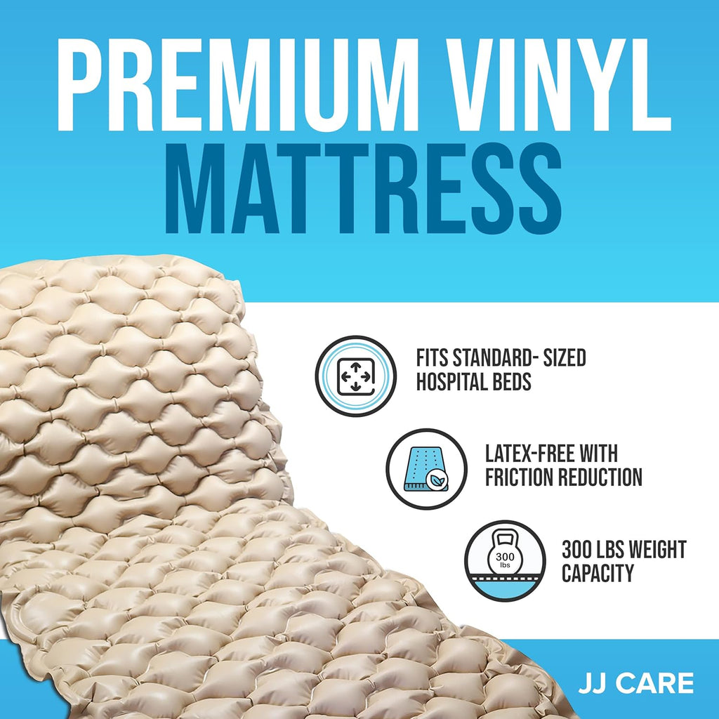 Alternating Pressure Mattress Pad with Pump, 79”x35”, Pack of 2 O589