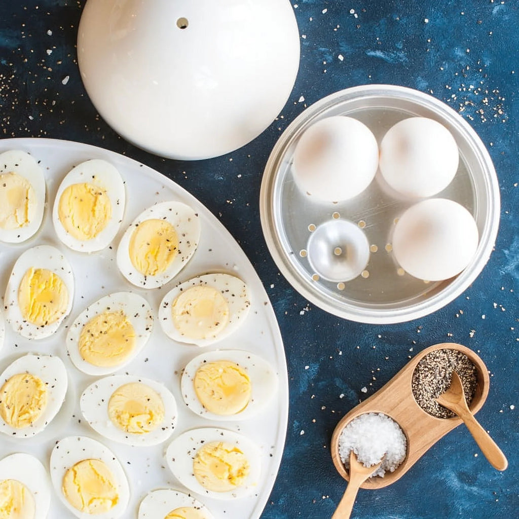 White Microwave Safe Egg Boiler M150