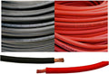 6 Gauge 25 Feet Black + 25 Feet Red Pure Copper Flexible Cable Wire W3861