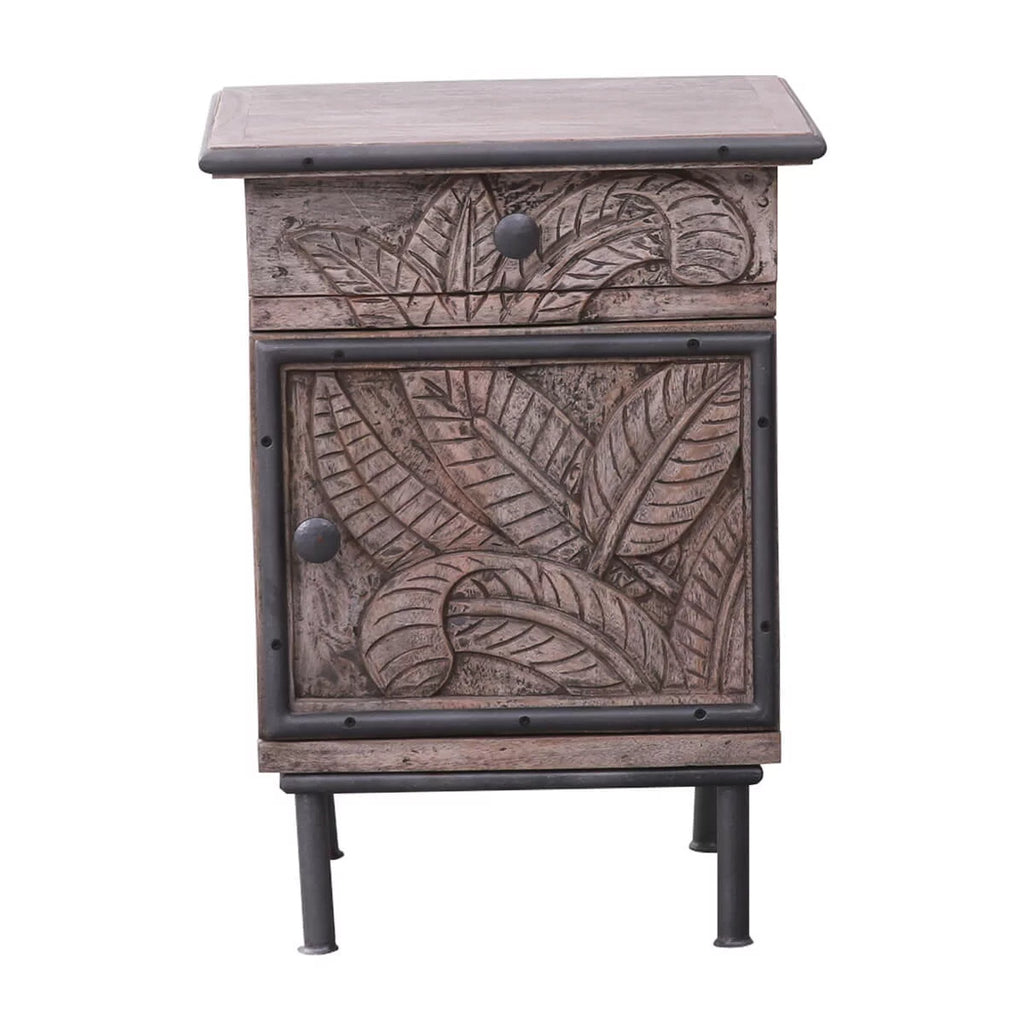 Solid Mango Wood Nightstand N6118