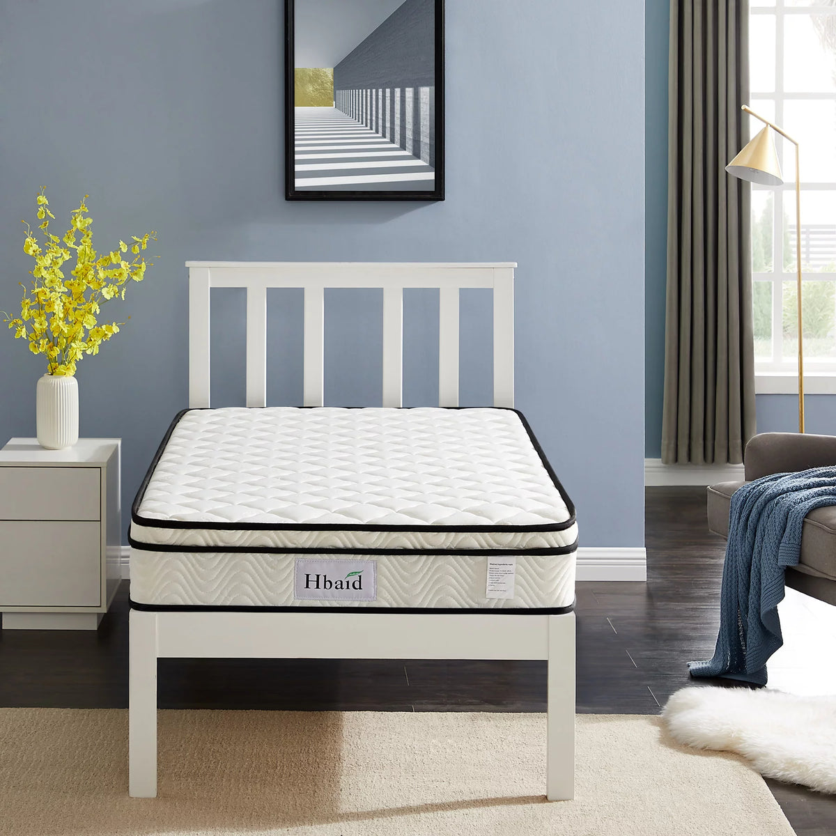 8 Inch Gel Memory Foam Hybrid Twin Mattress C671