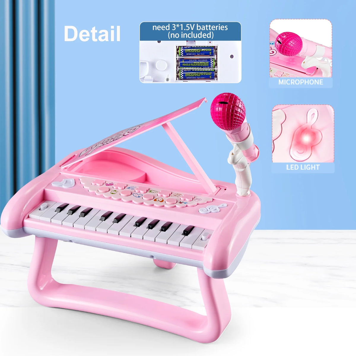 Toddler Piano Toys with Microphone L5205