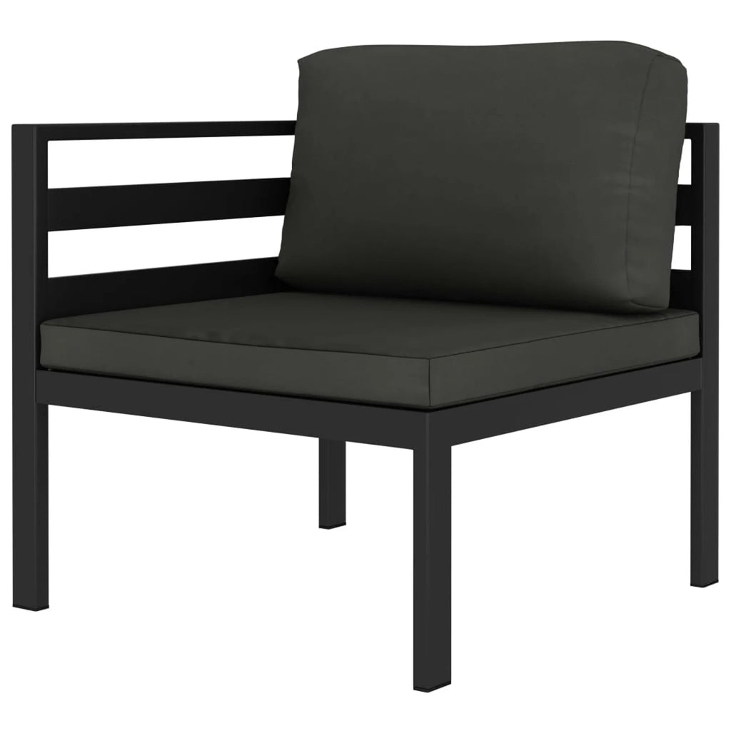 Anthracite Sectional Corner Sofa with Cushions U3913