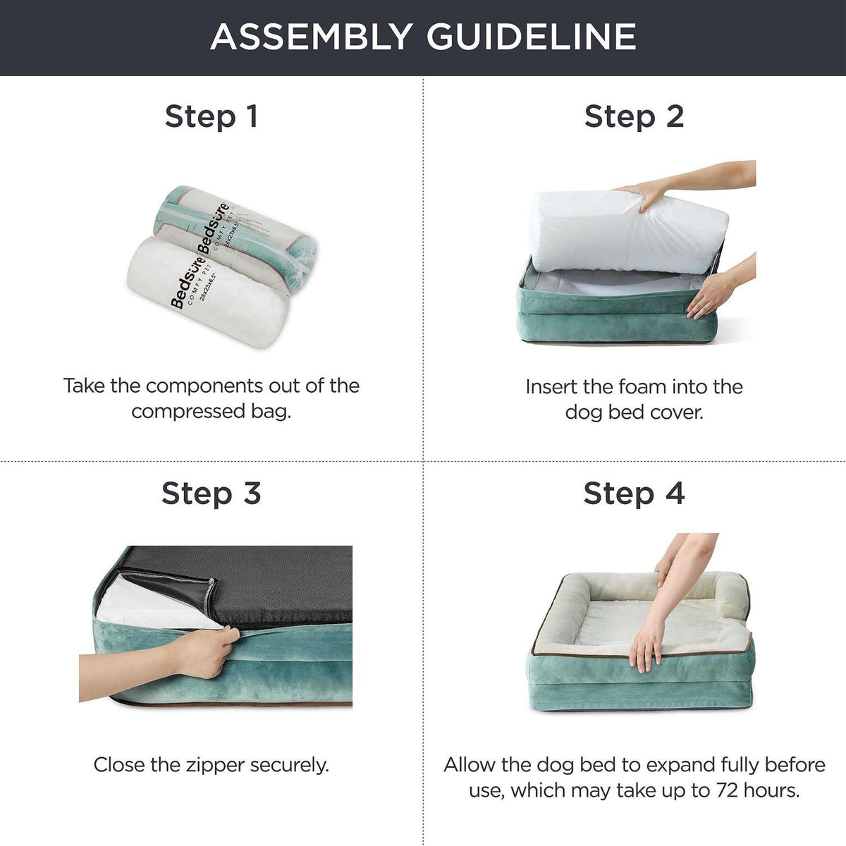 Washable Orthopedic Dog Bed L2233