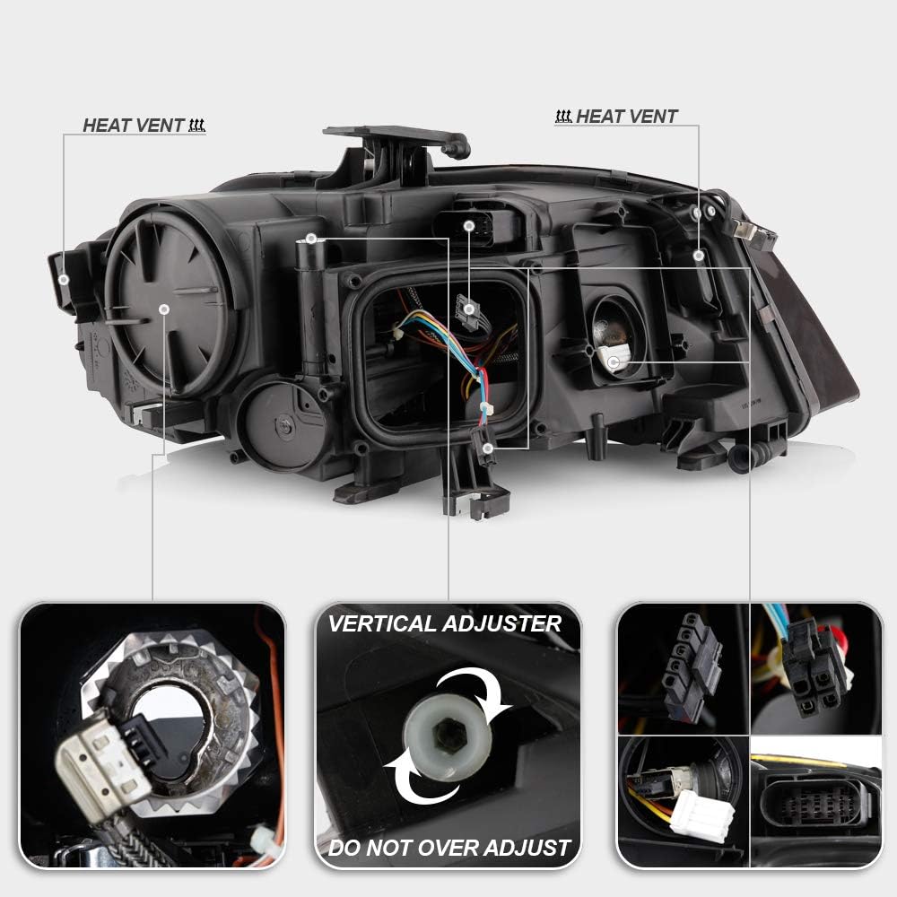 LED DRL Projector Headlight Assembly Left Driver Side M37326
