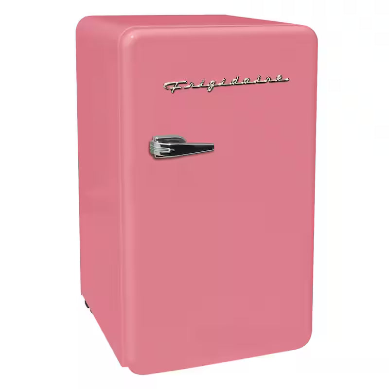 Pink Mini Retro Fridge with Freezer H5234