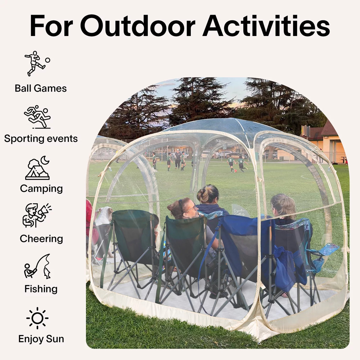 Pop-Up Weatherproof Sport Pod Tent W373921