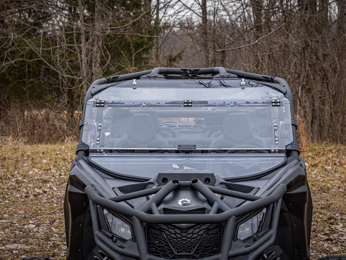 Scratch Resistant Flip Windshield for Can-Am Maverick X3, 1/4 Thick Polycarbonate M409931