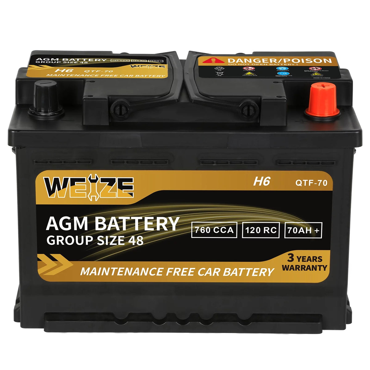 12v 70ah H6 Automotive Battery F30575