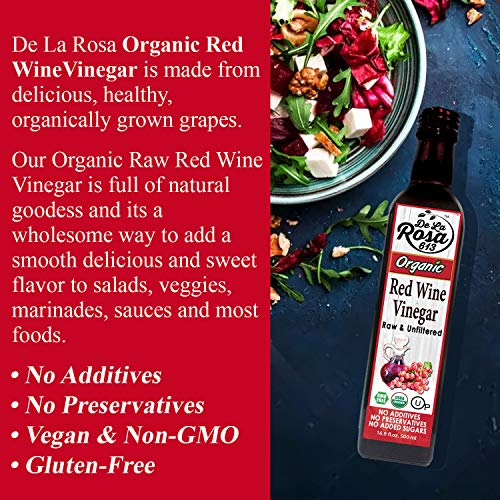 Organic Red Wine Vinegar, 16.9 Oz (Pack of 1) L6231