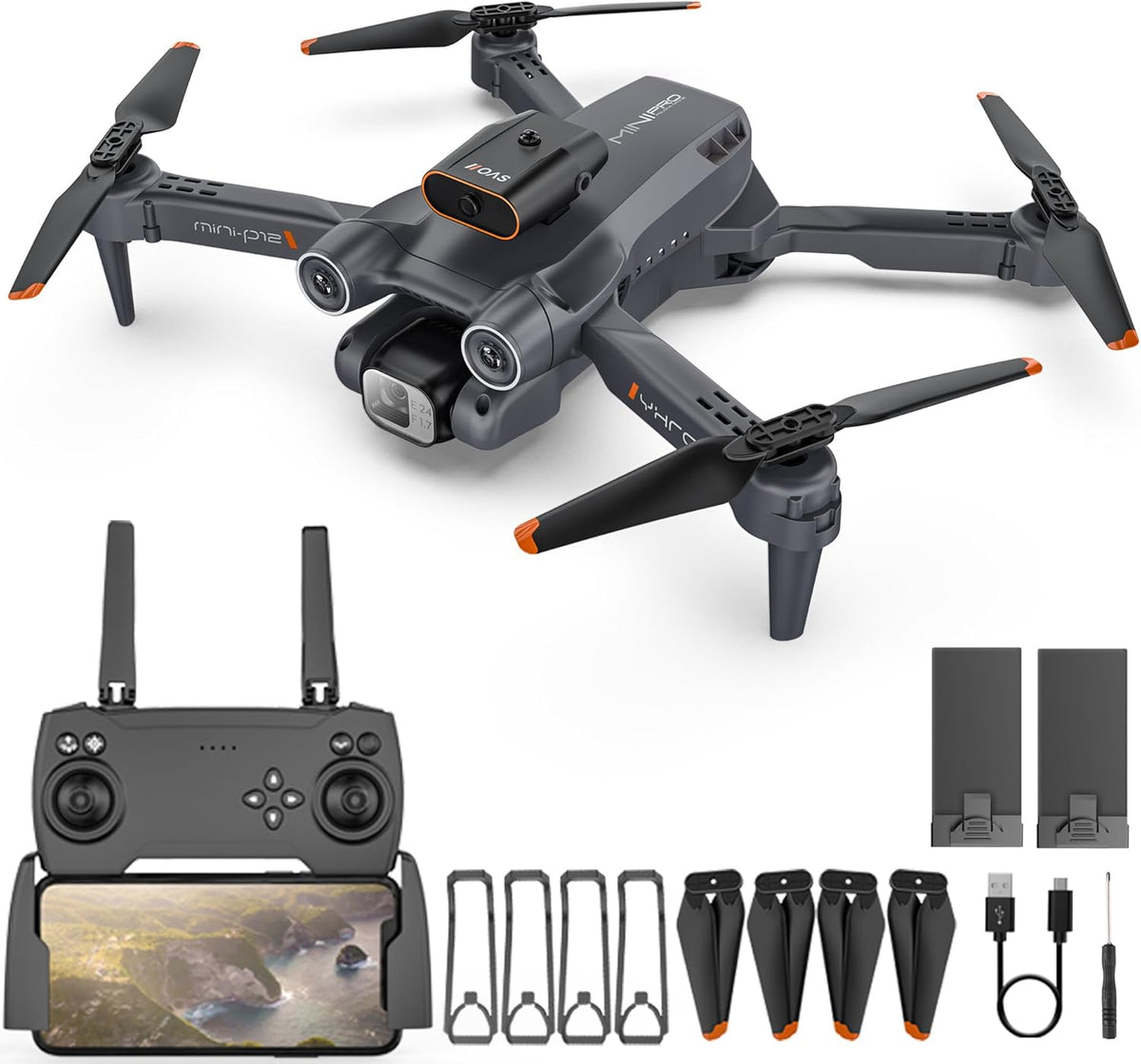 1080P HD FPV Camera Drone with 2 Batteries C713
