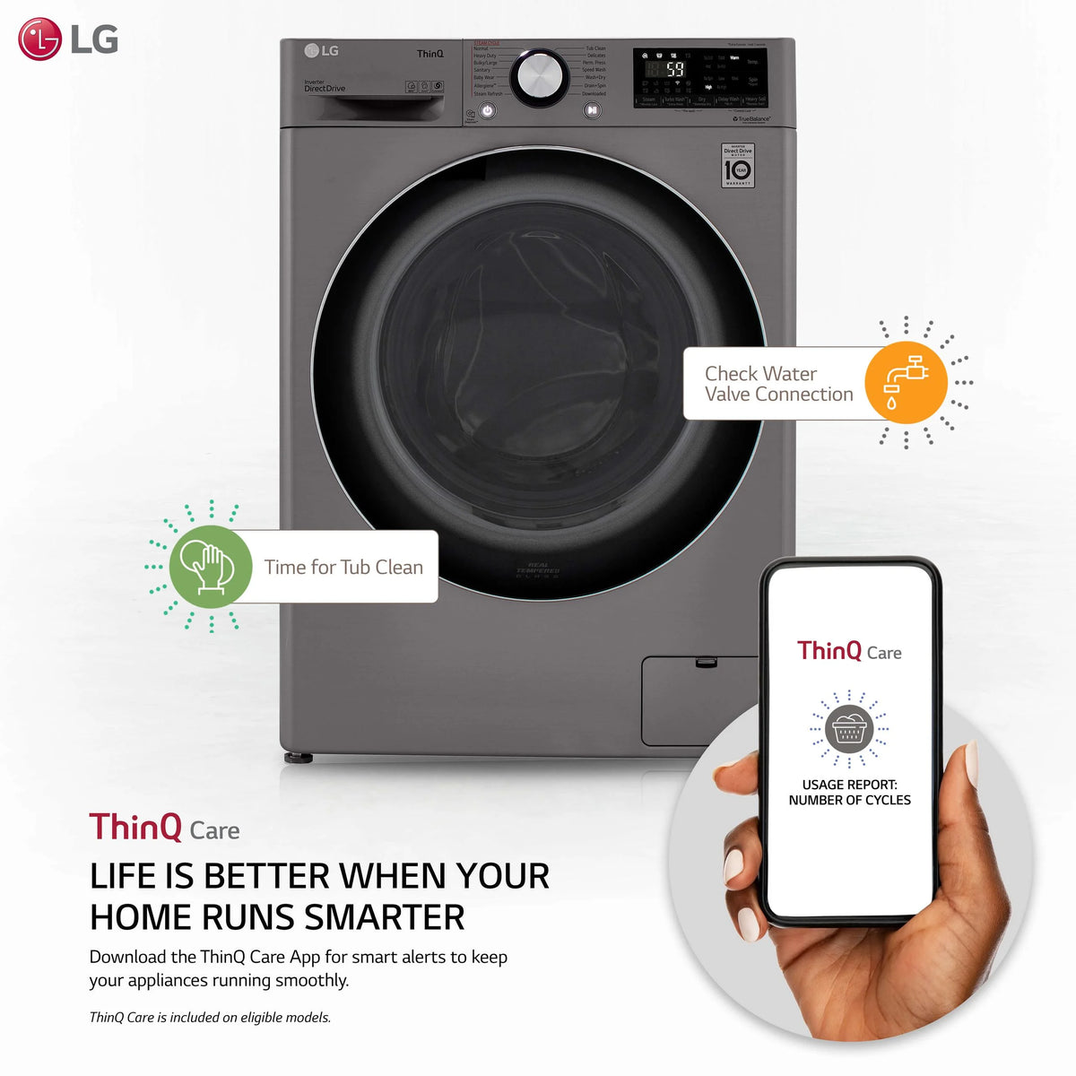 White Front Load Washer K9173