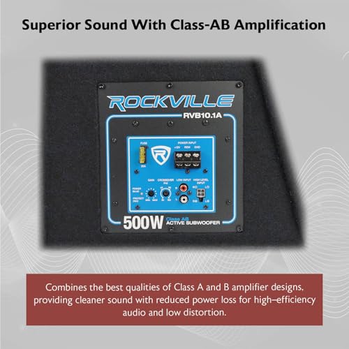 10 Inch 500W Active Car Subwoofer with Enclosure I414
