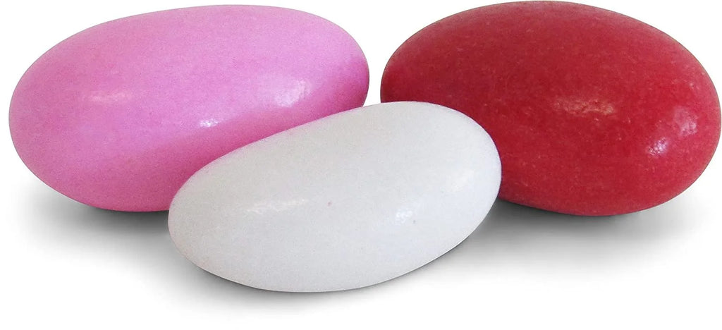 Red Pink & White Jordan Almonds Mix, 3.5 LBS Jumbo Container J9846