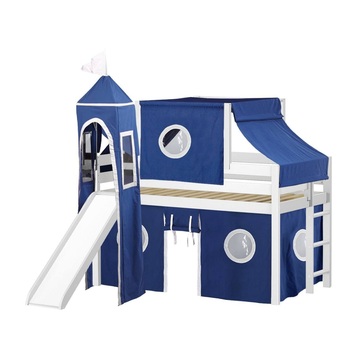 Twin Bed with Slide and Tent L702140
