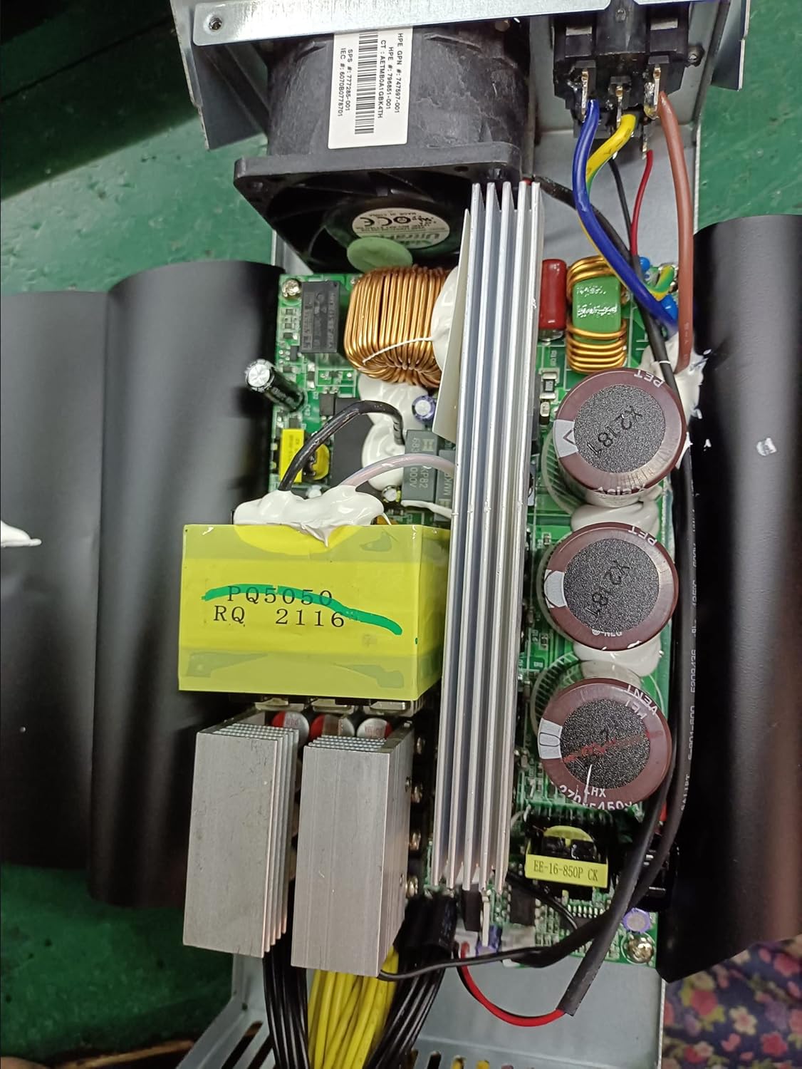 2500W 2U Single Channel Mining Rig PSU Y7624