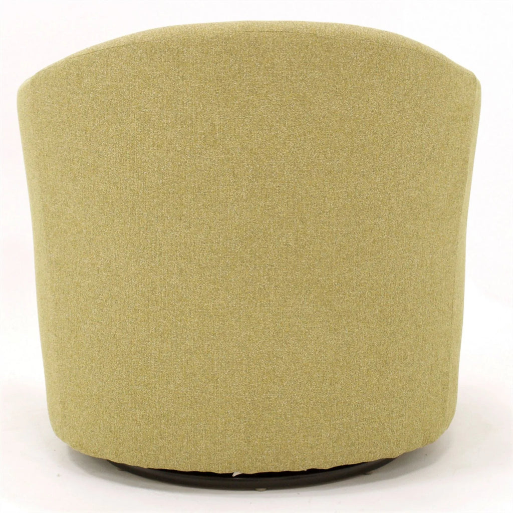 Yellow Fabric Tufted Swivel Chair V2321