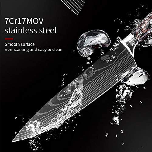 10 Pc Damascus Stainless Steel Knife Set I487980