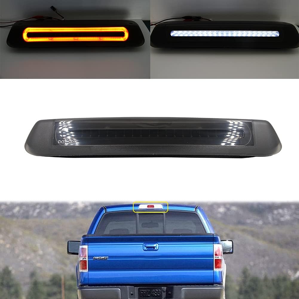 Smoked Lens Red/white LED 3rd Brake Light High Mount Brake Lamp D892