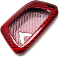 Red Black Carbon Fiber Key Fob Case Cover Pack of 2 U733
