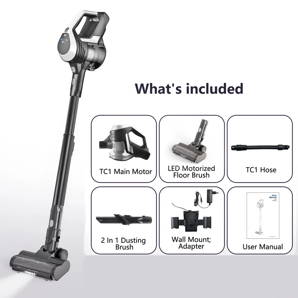 8-in-1 Stick Vacuum Cleaner with Anti-Tangle Brush U94724