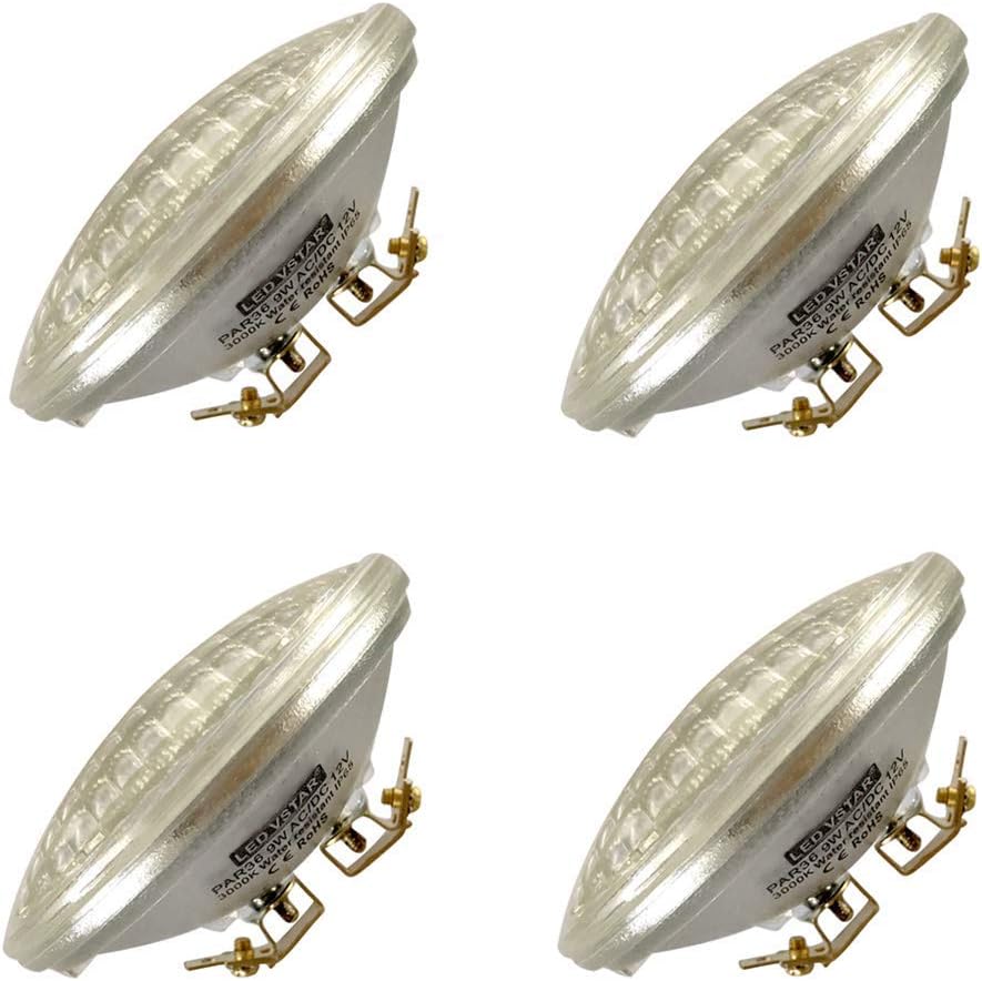 LED PAR36 9W Bulb, 12V, 3000K Warm White, 4 Pack P77540