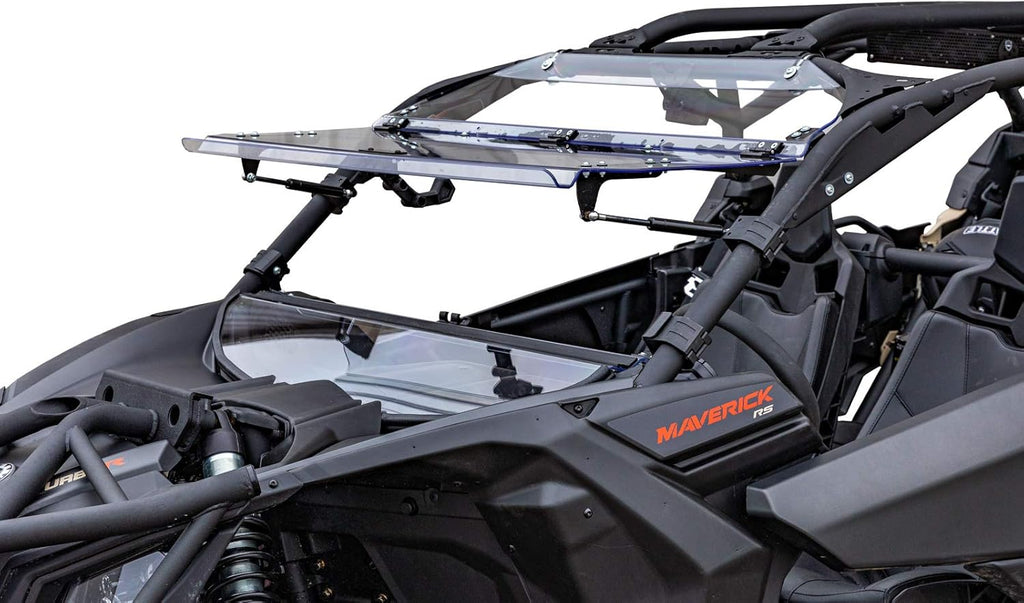 Scratch Resistant Flip Windshield for Can-Am Maverick X3, 1/4 Thick Polycarbonate M409931