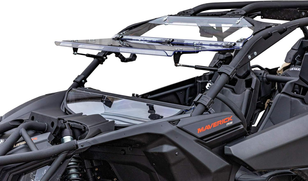 Scratch Resistant Flip Windshield for Can-Am Maverick X3, 1/4 Thick Polycarbonate M409931