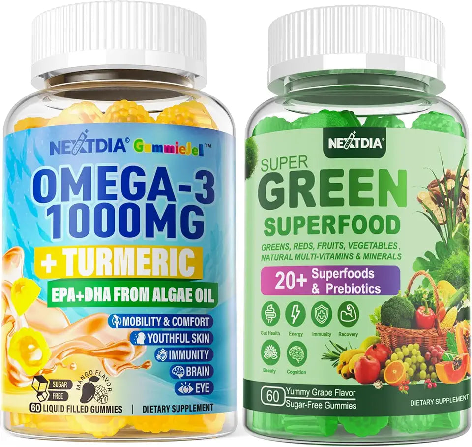 Vegan Omega-3 Gummies + Super Greens Gummies I481673