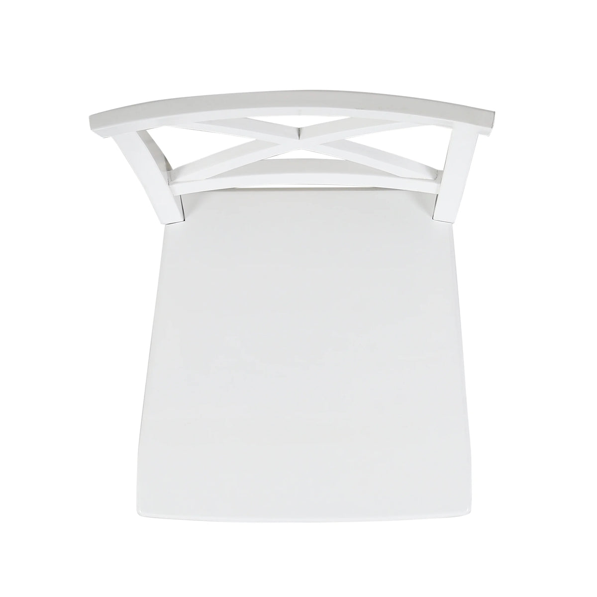 White Acacia Wood Dining Chairs Set of 2 S78864