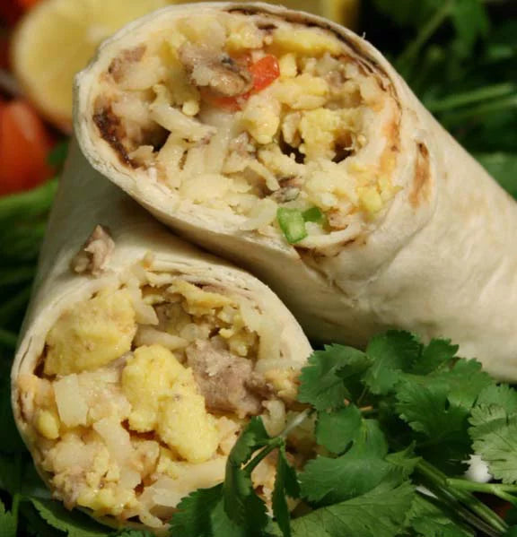 Potato Egg and Sausage Green Chile Burrito E503519