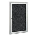 Indoor Enclosed Bulletin Board Cabinet with 1 Door Z883265