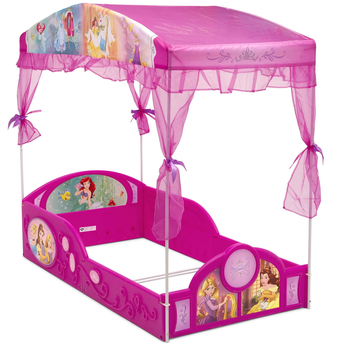 Pink Kids Plastic Storage Toddler Bed O82842