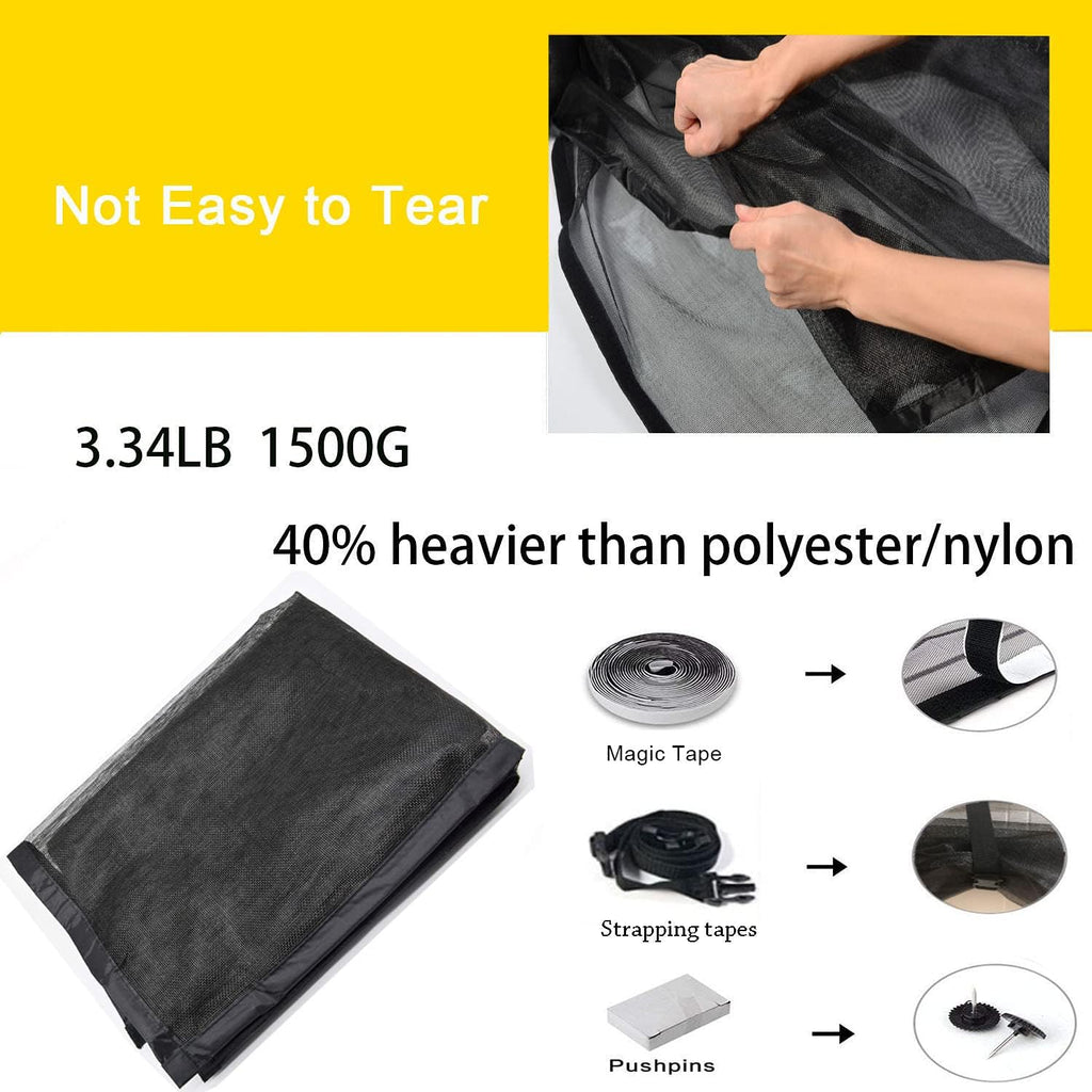 2 Car 16x7FT Heavy Duty Magnetic Garage Door Screen L48960