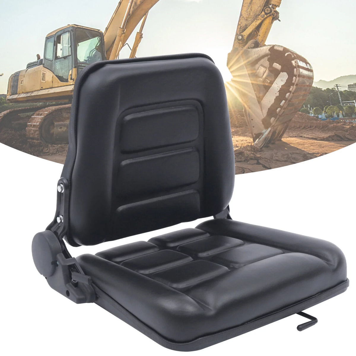 Forklift Seat with Adjustable Back F123