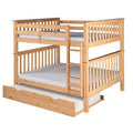 Twin Over Twin Bunk Bed with Trundle I3652