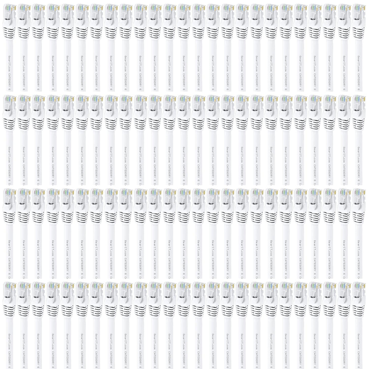 Blue Cat 6 Ethernet Cable 3 ft (100-Pack) Z858904