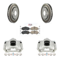 Front Disc Brake Caliper Coated Rotors And Ceramic Pads Kit H191513