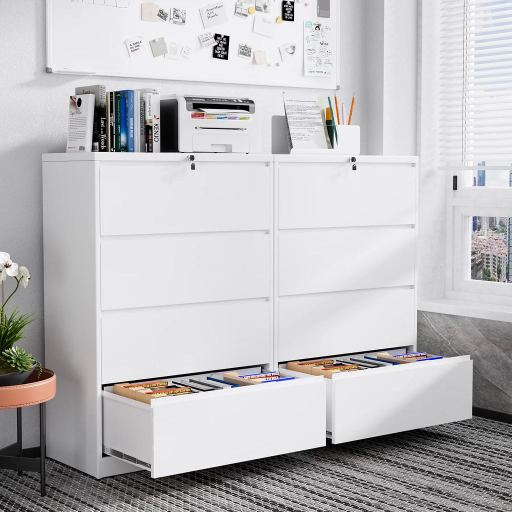 4 Drawer Metal File Cabinet with Lock F466