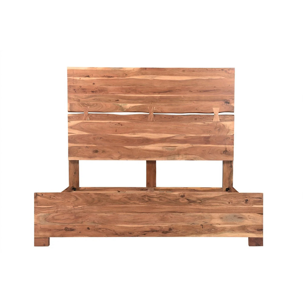 Solid Wood 3-piece King Bedroom Set in Brown N945