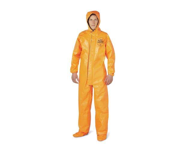 Orange 3XL Hooded Coverall Q846804