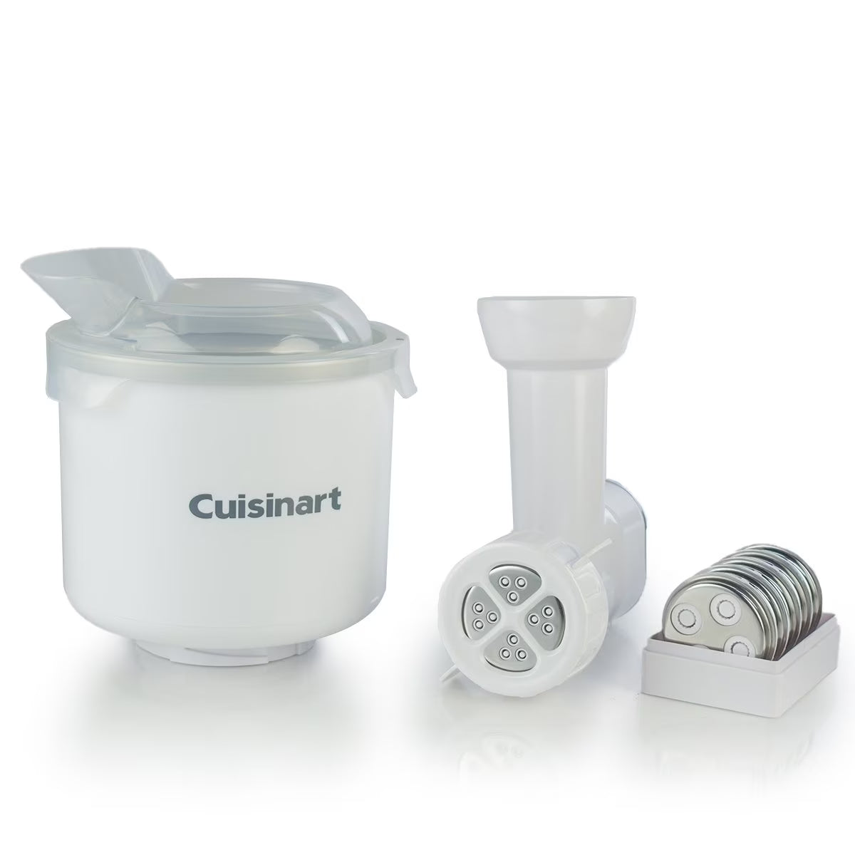5.5-Quart Stand Mixer Attachment Set with Ice Cream Maker and Pasta Extruder T7872